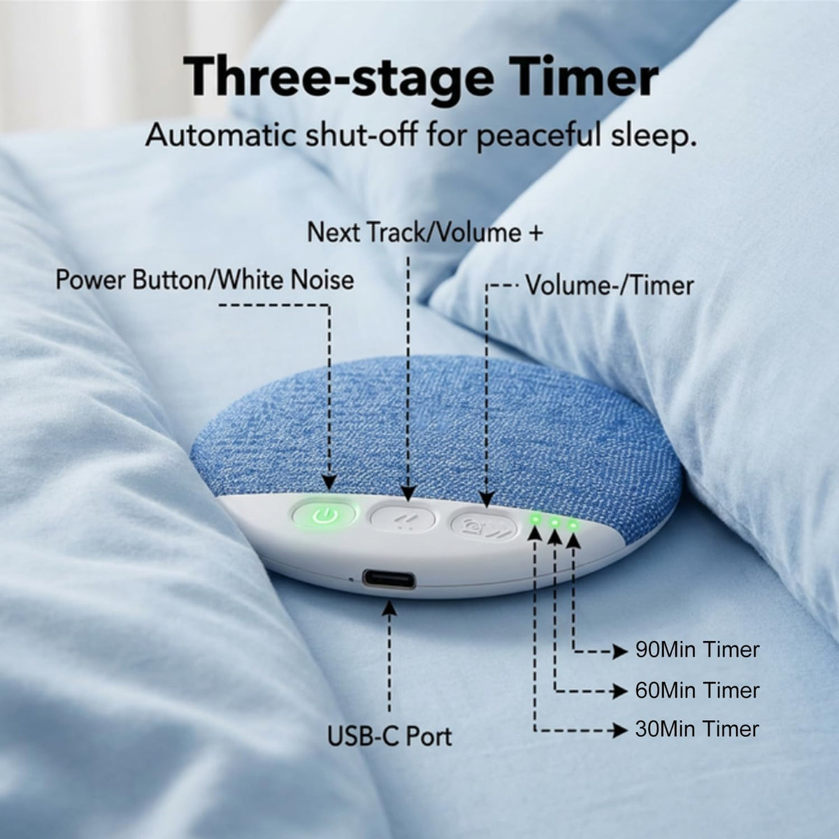 Bluetooth Portable Pillow Speaker